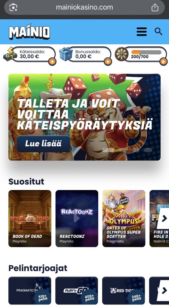 Viljo kasino ilman rekisteröitymistä tarjoaa modernia pelaamista