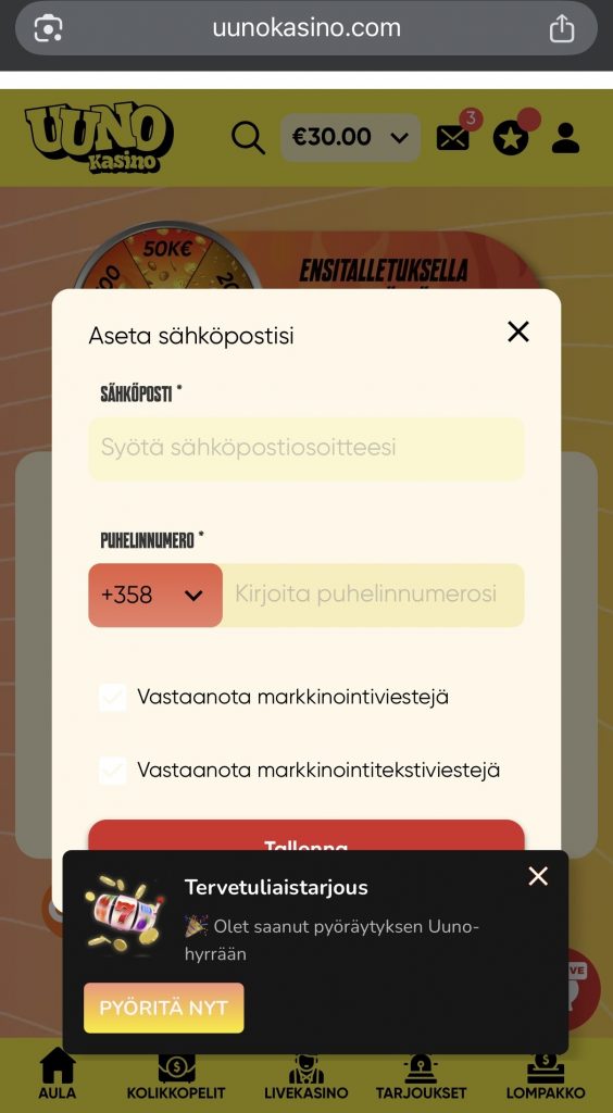 Yhteydenottotiedot Trumo casino tilille