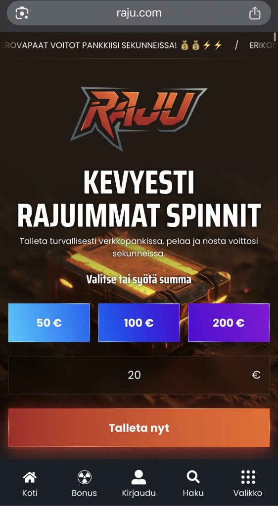 Trustly kasino ilman rekisteröitymistä ja sen etusivu