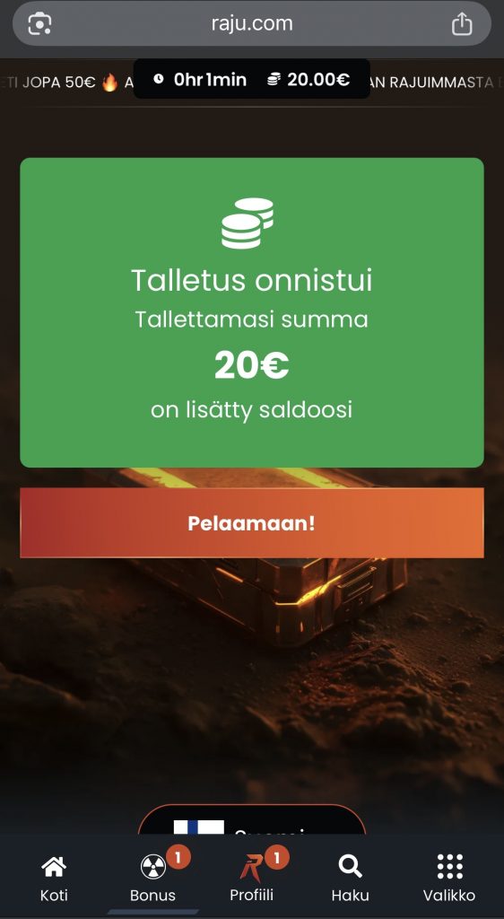 Trustly maksu tulee tilille ja pelaamisen voi aloittaa