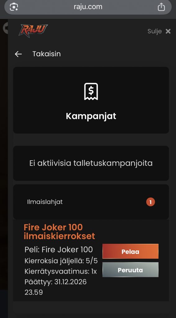 Trustly kasino ilmaiskierrokset