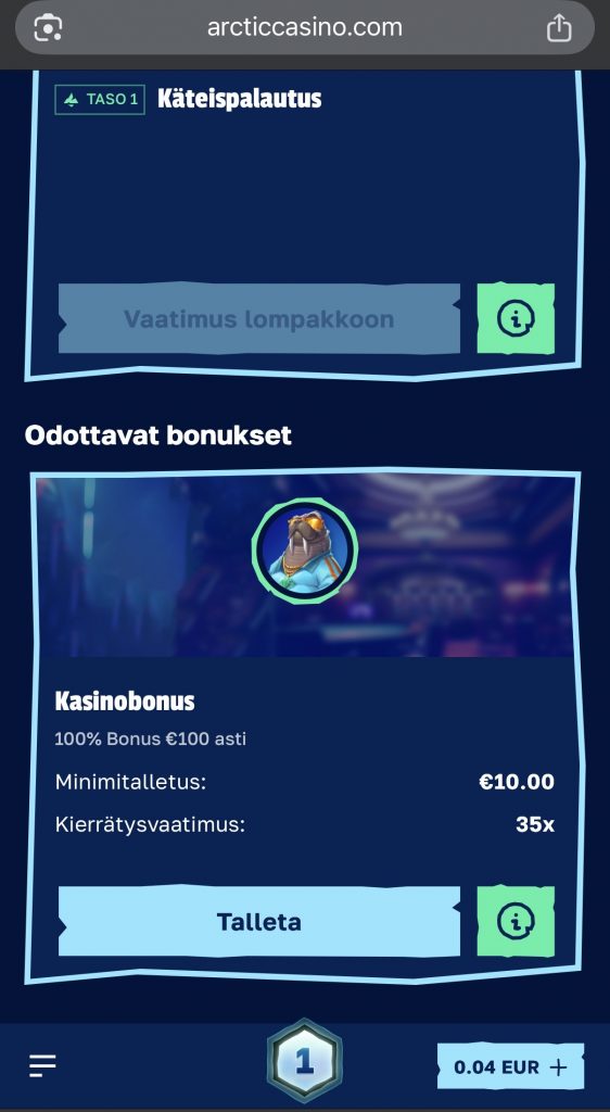 Perinteinen Euteller nettikasino tervetulobonus