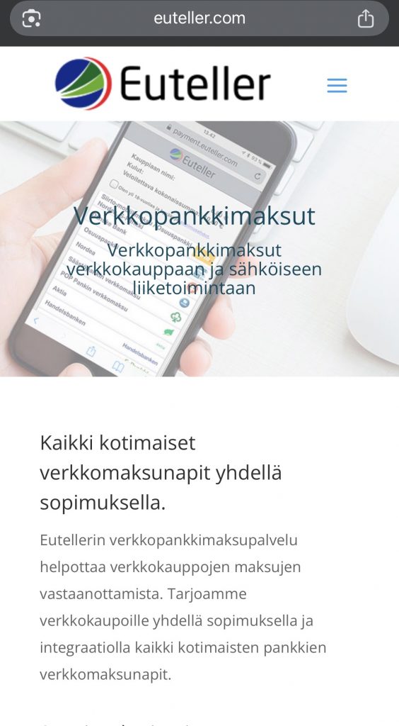 Euteller.com kotisivu