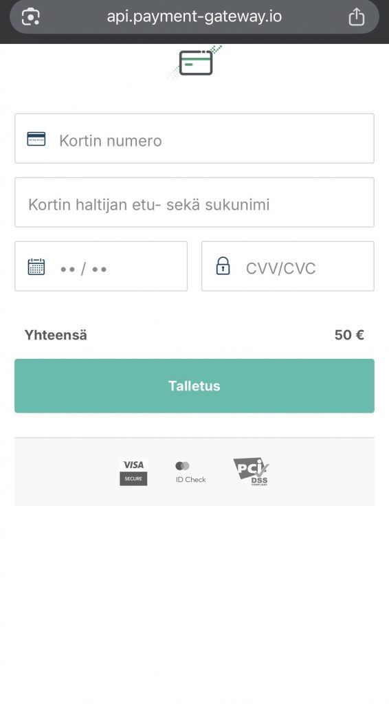Mastercard talletus tätä maksutapaa tukevalle nettikasinolle